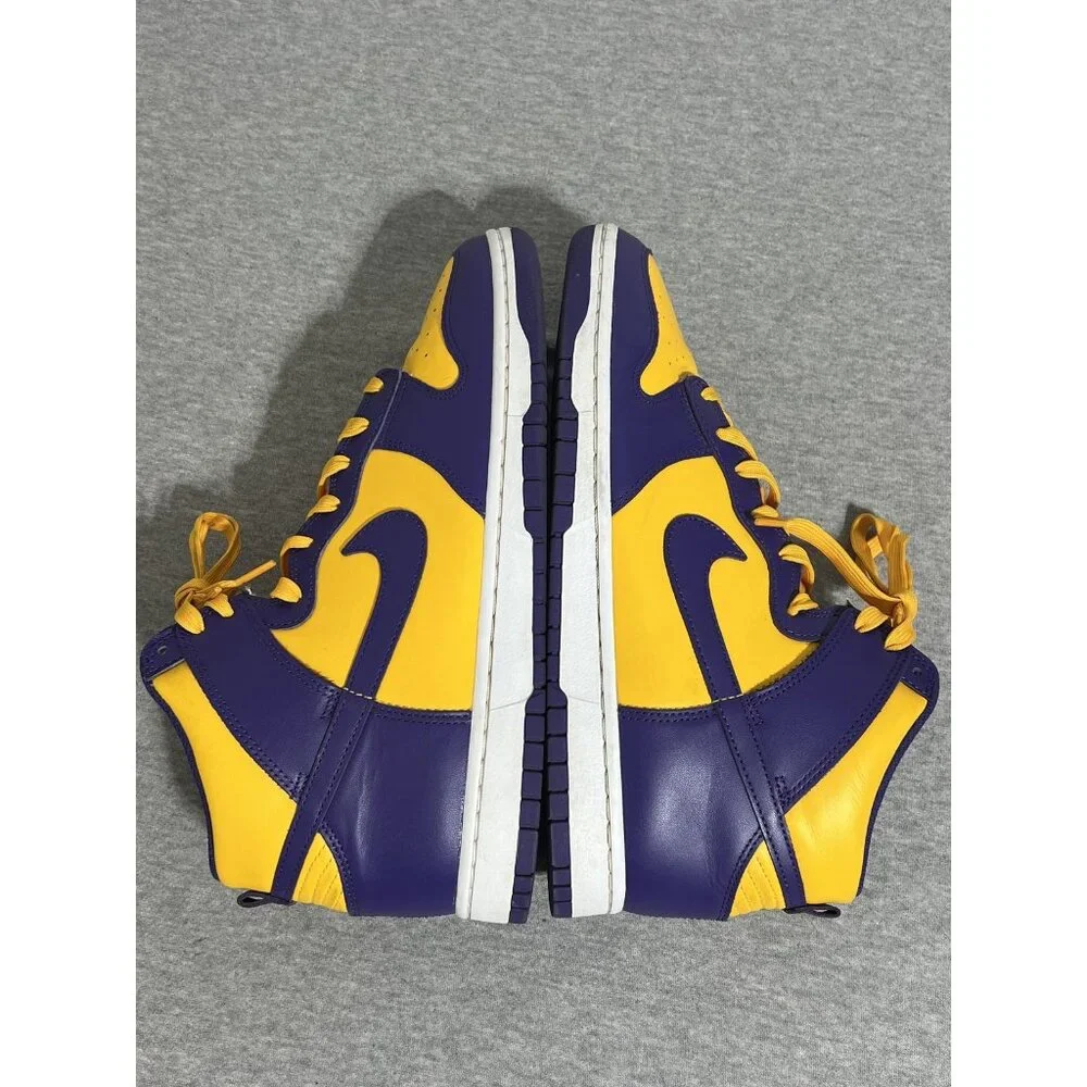 Nike‎ Dunk High Shoes Mens Size 11 Retro Basketball Lakers DD1399-500